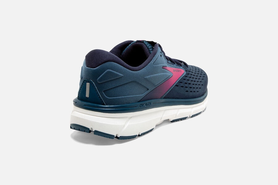 Brooks Dyad 11 Road Running Shoes Womens Navy/Pink 148930-WVS